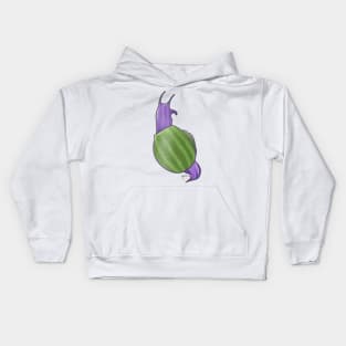 Genderqueer Pride Snail Kids Hoodie